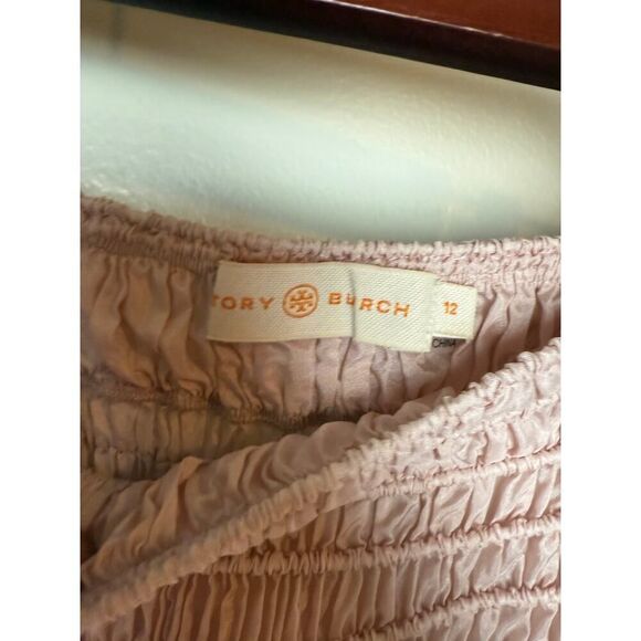 Tory Burch Silk Corded Skirt in Iced Pink Sz. 12 - Picture 4 of 7